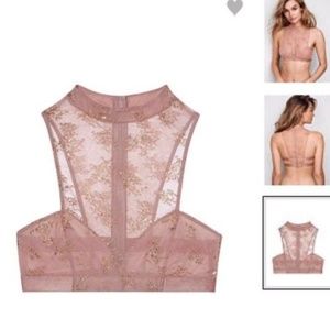 Victoria's Secret Lace High-Neck Bralette XS
